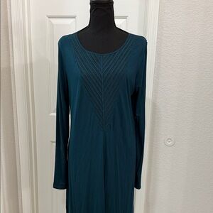 BCBGMaxAzria Teal Long Sleeve Dress